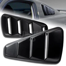 For 2005-2014 Ford Mustang 1/4 Quarter Side Window Louvers Scoop Cover Vent 2PCS