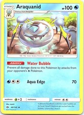 Araquanid SM Base Set 46/149 Uncommon Pokemon Near Mint Pokemon Card