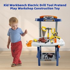 37 Pcs Kid Workbench Electric Drill Tool Pretend Play Workshop Construction Toy 