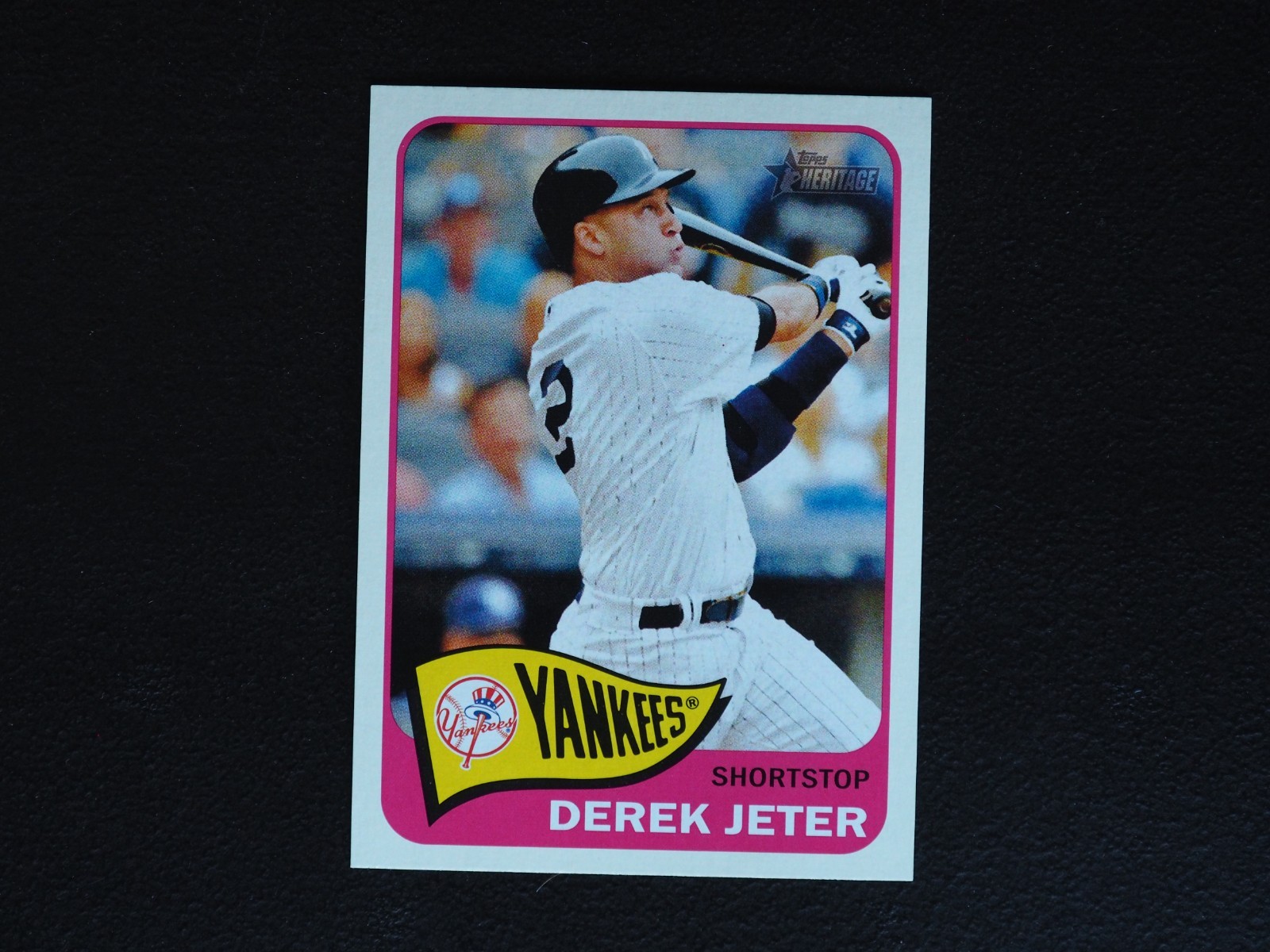 2014 Topps Heritage Derek Jeter Action Variation Short Print SP MINT