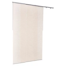 Panel Track Blinds Extendable Track from 45.8in to 86in W Trimmable Light Brown