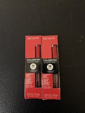 2 PACK Revlon ColorStay Overtime 16HR Liquid Lip Color- 040 Forever Scarlet
