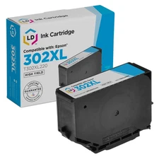 LD Replacement for Epson 302XL T302XL220 HY Cyan Ink Expression Premium XP-6000
