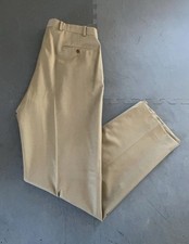 Brooks Brothers 346 Pant Mens 35x32 Brown Wool Dress Straight Business Career