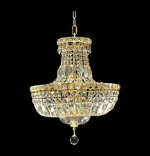 Luxury Gold Crystal Chandelier Pendant Ceiling Light Elegant Sparkling Fixture