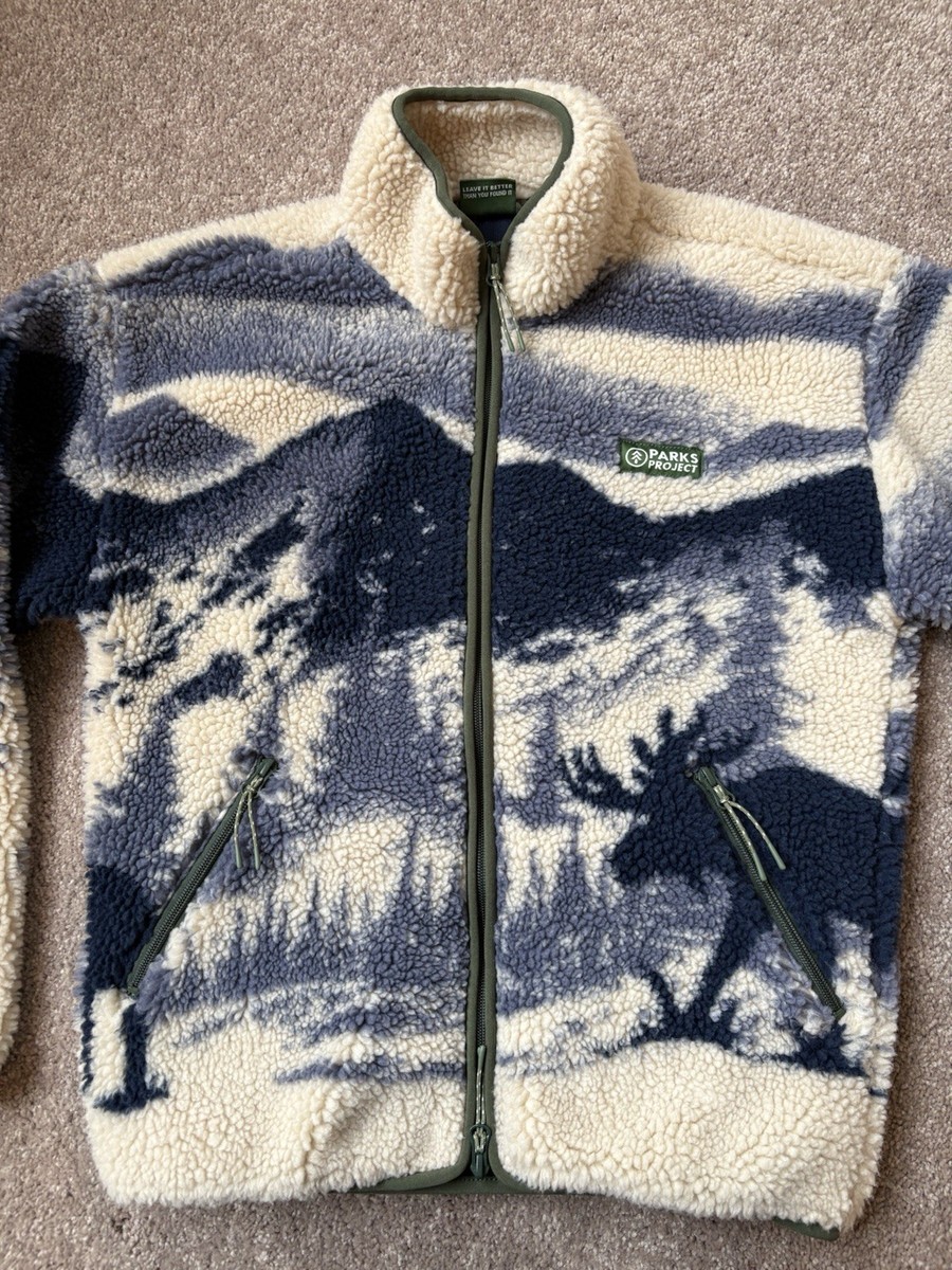 Parks Project Acadia Moose Full Zip High Pile Fleece Pullover