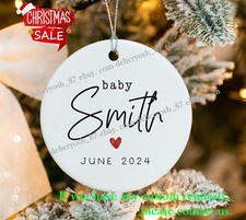 Pregnancy Announcement Ornament - Baby Announcement for Christmas - Pregnancy...