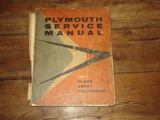 1957 Plymouth Plaza Savoy Belvedere Original Shop Service Manual