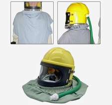 Sandblasting Helmet Adjustable Air feed Sand Blast Helmet, Sand Blasting Hood