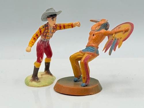 1950s Clairet of France. A cowboy and indian fighting. Rare