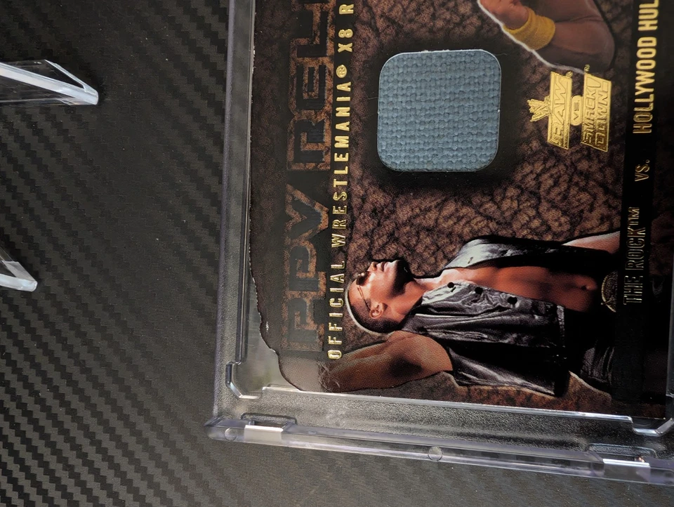 2002 WWE Fleer PPV Reliquia The Rock Dwayne Johnson Vs Hulk Hogan Wrestlemania 18 Foto 3 de 4