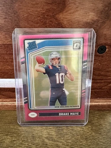 Drake Maye 2024 Panini Donruss Optic Rated Rookie #229 Pink Prizm (RC)