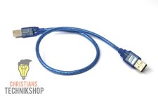 0,3m USB Anschlusskabel SW USB Stecker Typ A ...