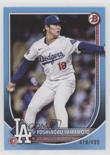 2025 Bowman Sky Blue 418/499 Yoshinobu Yamamoto #18