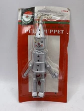 NOS Vintage Kurt S Adler The Wizard Of Oz Ornament Tin Man Pull String Wooden 
