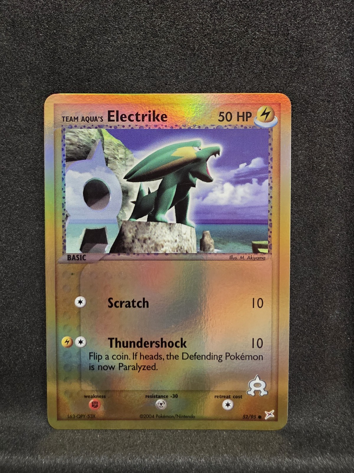 Vintage Pokemon TCG - Team Magma Vs Team Aqua - Electrike 52/95 Reverse Holo: NM