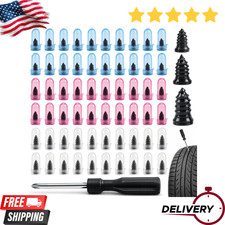 60 PCS Premium Tire Repair Rubber Nails Kit, Portable Screw in Tire Plugs with S