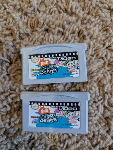 Fairly Odd Parents Volume 1 & 2, Nintendo Gameboy Advance GBA Cartridges
