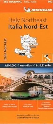 Italy Northeast - Michelin Regional Map 562 : Map