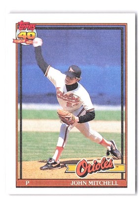 1991 Topps John Mitchell 708 NM