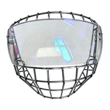 Hockey Helmet Cage Practical Fittings with Clear Visor Face Shield Protector