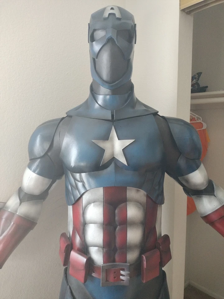 Captain America Cosplay 服装 Eva 泡沫盔甲 Eva 泡沫肌肉套装  — 第 3/4 张图片
