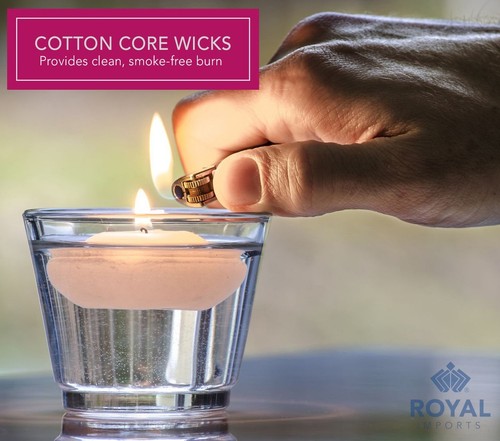 Royal Imports Floating Candles, Unscented Dripless Wax Discs, for Centerpiece... - Picture 7 of 7