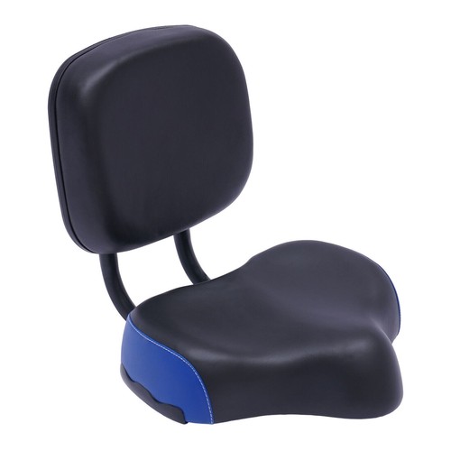Bike Seat with Backrest Oversized Comfort Bicycle Saddle Replacement Soft Foam