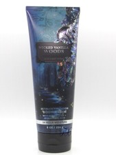 BATH  BODY WORKS WICKED VANILLA WOODS BODY CREAM 8 OZ