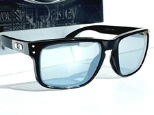 NEW Oakley HOLBROOK Shiny Black Galaxy POLARIZED Mirror Sunglass 9102