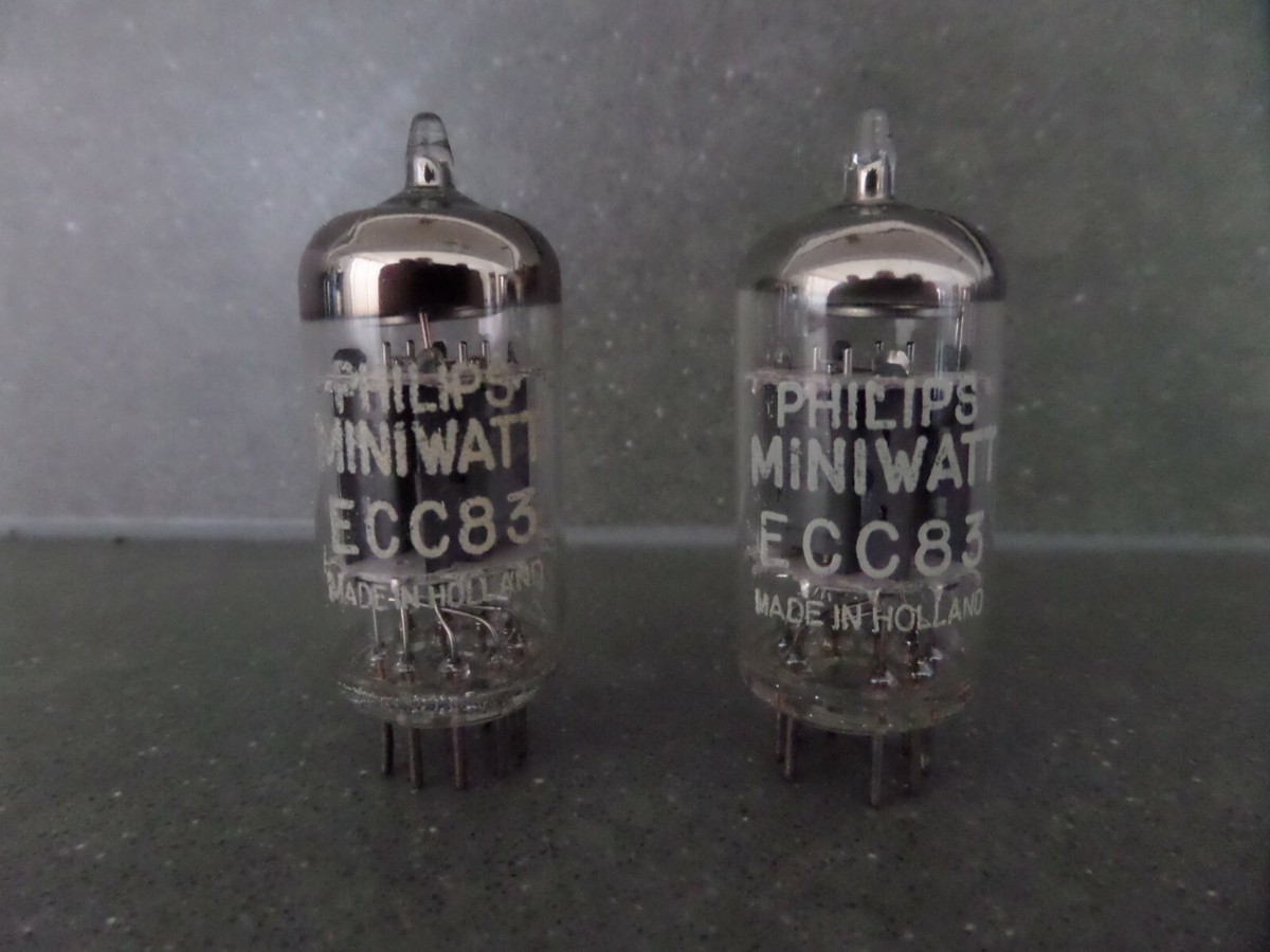 新品? ムラード ECC83 12AX7 PHILIPS フィリップス OEM Philips Heerlen ECC83 and Mullard factory Blackburn 12AX7 matched