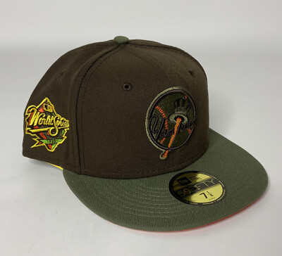 New Era NY Yankees Alt Logo Leftover 59FIFTY Brown Olive Fitted