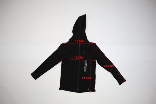GapFit Tech Hoodie Jacket Full Zip Long Sleeve Black Youth Boys L(10) - Picture 2 of 11
