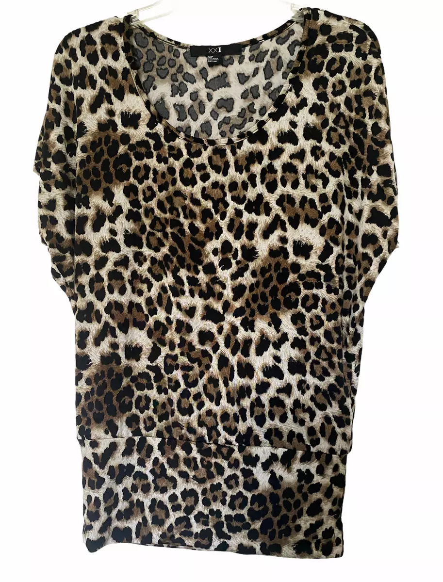 Forever 21 animal print top hotsell
