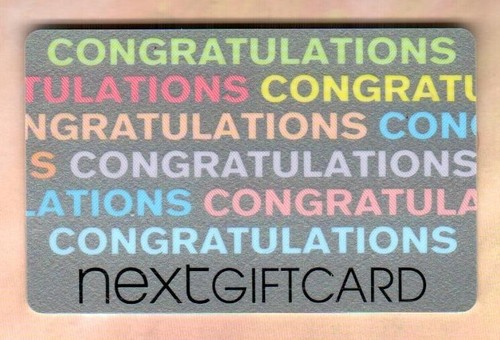 Carte cadeau NEXT Félicitations ( 2012 ) ( 0 $ ) - Photo 1/2