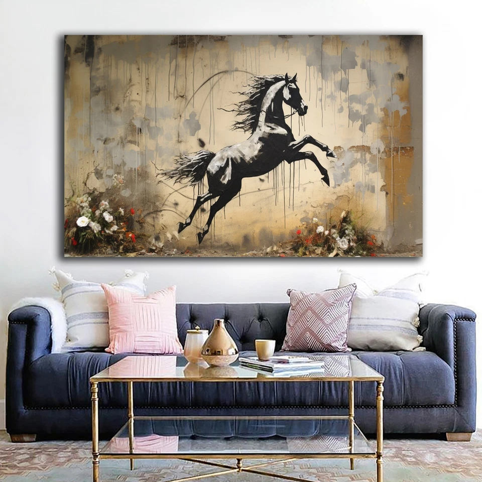 Banksy Horse Decor, Banksy Horse Artwork, Horse Poster, Graffiti Poster, Banksy - Image 3 of 4