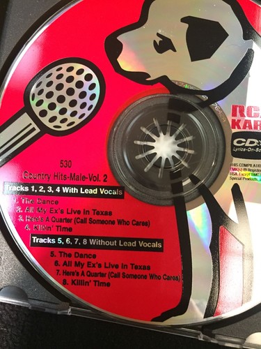 Karaoke CD+G - Country Hits: Male Vol 2 - 4 Song RCA CD! - Picture 4 of 5