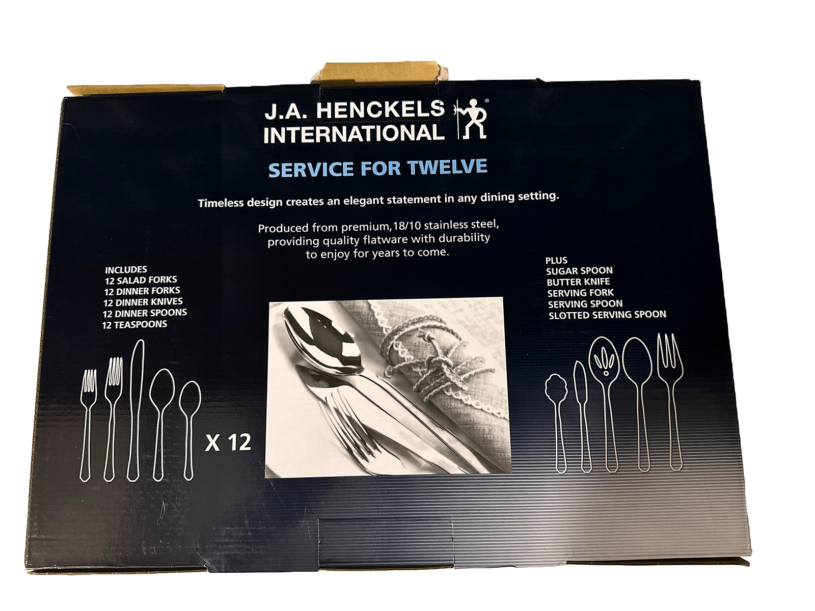 J. A. HENCKELS International Lani Cutlery Silverware Set 65 Piece