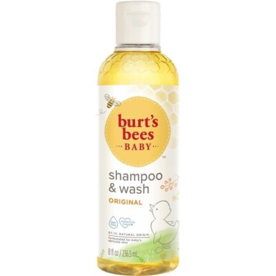 Burt's Bees Baby Shampoo & Wash Original Formula Tear Free Paraben Free 8 fl oz