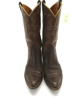 Vintage Nocona Boots Braunes Leder Cowboy Stiefel Größe 8.5 D