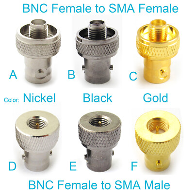 BNC Female to SMA Female Male RF adapter for Walkie Talkies Radio Antenna Lot