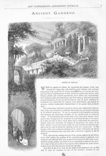 Ancient Gardens  -  Babylon  - Grand Mogul  -  Egyptian  -  Roman Villa  - 1869 