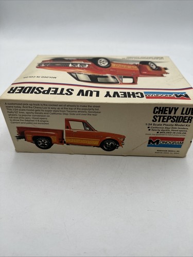 Vntg Monogram 2217 Chevy Luv Stepsider Pickup Truck 1977 1/24 Scale Open Box - Picture 5 of 14