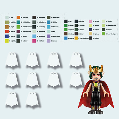 10x Umhang, Custom Cape  kompatibel mit Minifiguren Gobling King