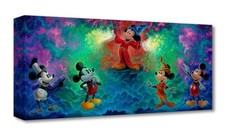 Mickey Disney Fine Art Jared Franco Ltd Ed TOC Print Mickey's Colorful History