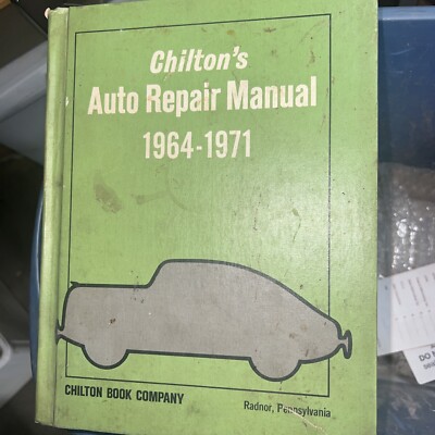 アクセサリー CHILTON`S AUTO REPAIR MANUAL 1964-1971 Chilton's Auto Repair Manual 1964-1971 | eBay