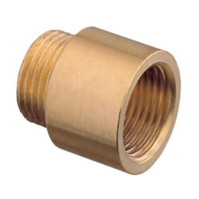 1'' Rohrgewindeverlängerung IG x AG Gusseisen Messing 40mm lang