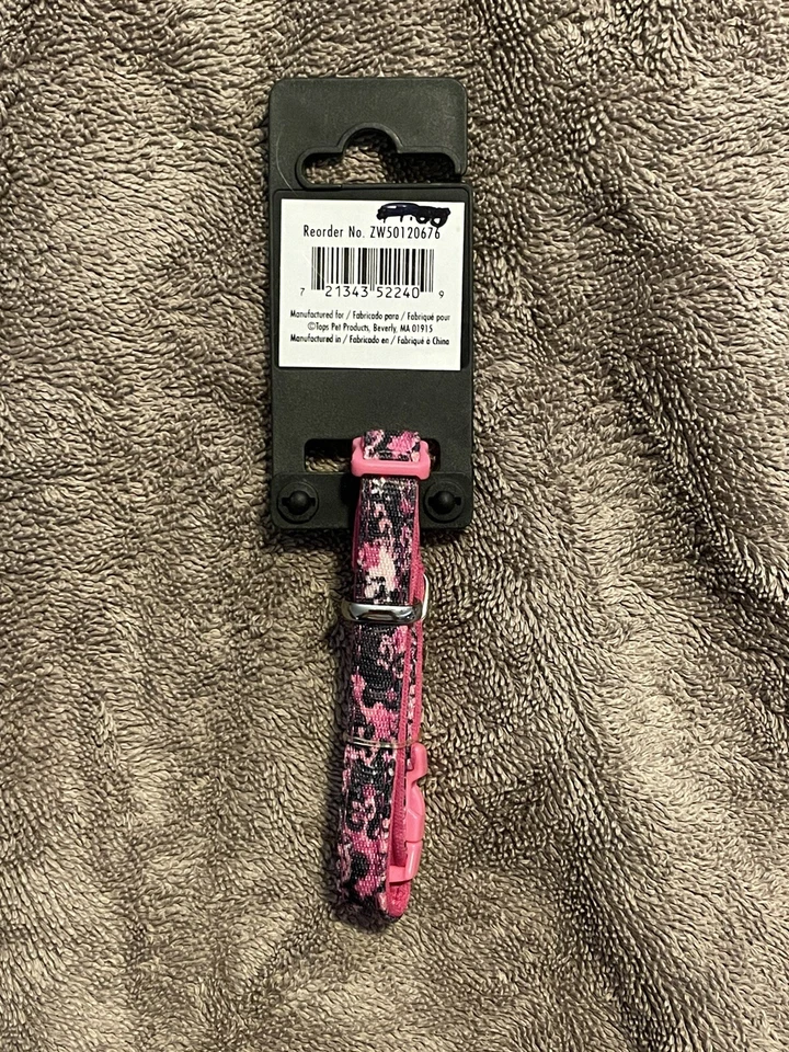 Casual Canine Small Neoprene Pink Floral Dog Collar NWT - Image 2 of 2