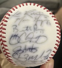 Modesto A’s 2003 Team Signed MiLB Baseball Nick Swisher Signed Ball Oakland A’s