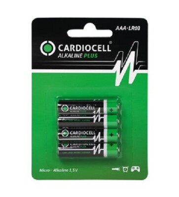 60 x CardioCell Plus Alkaline AAA MN2400 LR03 Micro 1,5V - 15 x 4er Blister